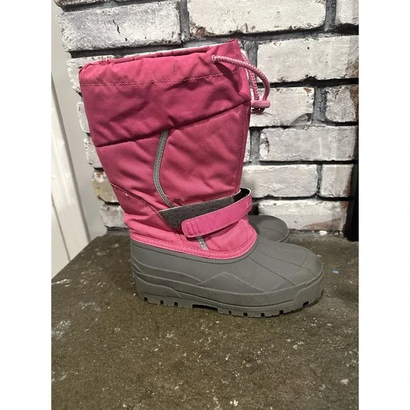 L.L. Bean Northwoods Waterproof Winter Boots Snow Pink Big Kids 4 $80 Retail - Picture 3 of 8